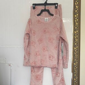 Calvin Klein Kids Soft Pink Pajama Set